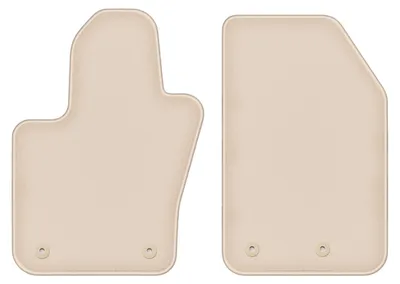 Produktbild von DURBAN Beige Velours-Fußmatten vorne für Fiat 500X FL Crossover (2018-)