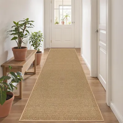 Productafbeelding van Vintage vloerkleed, 60 x 180 cm, wasbaar, geschikt voor hal en keuken