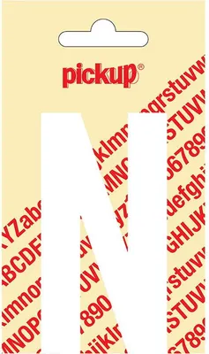 Productafbeelding van Deco letter n nobel wit 90 mm Pickup