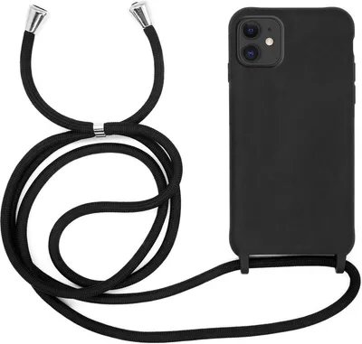 Produktbild von Handykette für Apple iPhone 11 - Handyhülle mit Schnur Cover in Schwarz