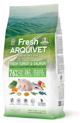Zdjęcie produktu dla ARQUIVET Fresh Puppy Turkey and Salmon - półwilgotne jedzenie dla psów - 10 kg