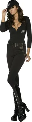 Produktbild von y FBI Agentin Kostüm Flirt Outfit Agent Gr. 36/38 (S), 40/42 (M), Größe:M