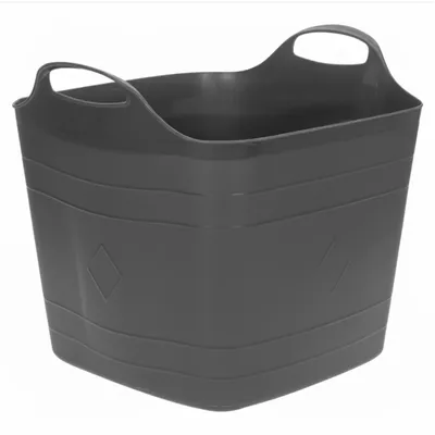 Produktbild von Excellent Houseware Flexible Wanne / Eimer - zwart - 25 l - Kunststoff - 40 x 35 cm