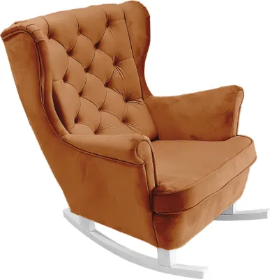 Produktbild von DomoHome Relaxsessel Armlehnensessel Armlehnen Fernsehsessel Loungesessel Polstersessel Couchsessel Armsessel Chair Wohnzimmersessel Ohrensessel | 102x81x95cm | Orange_29824