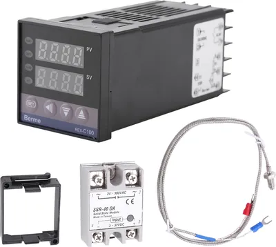 Produktbild von 0℃1300℃ Alarm REX-C100 Digital LED PID Temperaturregler Kits AC110V-240V