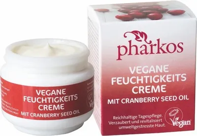Produktbild von Pharkos Vegane Feuchtigkeits Creme mit Cranberry Seed Oil 50 ml