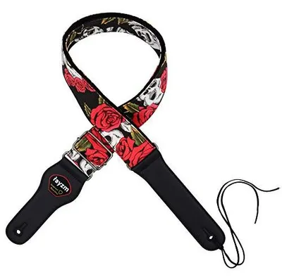 Zdjęcie produktu dla Pasek do gitary bawełniany regulowany dla gitarzysty 97 154 cm