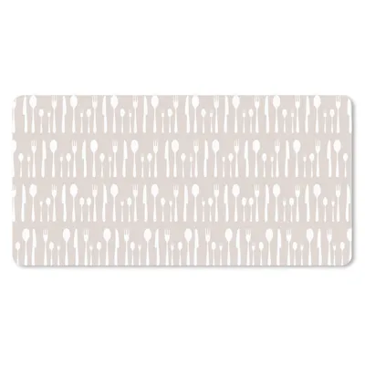 Produktbild von MuchoWow® Mauspad Mousepad Besteck - Muster - Küche 60x30 cm - Mousepads - Maus Mat - Pad - Mausunterlage - Nachhaltig