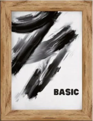 Produktbild von MDF BASIC Bilderrahmen für Fotos 18x24 cm natur 1 Stück.