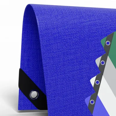 Produktbild von Allzweck-Abdeckplane 1,5x6m - 180g/m² Blau UV-resistent, wasserfest, PE/PVC, reißfest, für Außen & Innen, mit Alu-Ösen