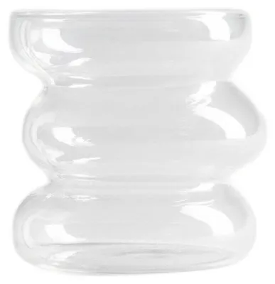Produktbild von HOMLA BUBBLY Glas transparent, schräg 0,45 l