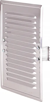 Produktbild von Lüftungsblende Lüftungsgitter Metallische FEINZ - 14x21 cm - Kamin - mit Halterungen - Robust und langlebig