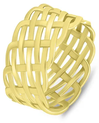 Produktbild von Massiver vergoldeter Ring RI065Y - Kreislauf: 52 mm
