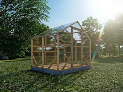 Produktbild von Holzgewächshaus 2.15 x 3 m – Gartengewächshaus aus Holz mit 4 mm Polycarbonat