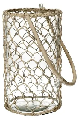 Productafbeelding van Pomax meloenlamp van glas, naturel, Ø 16 x H 26 cm