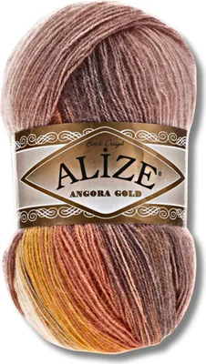 Zdjęcie produktu dla Alize 1x 100 g wełna Angora Gold Batik z gradientem kolorów, szydełkowanie, dzierganie (4741)