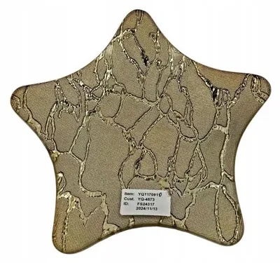 Produktbild von Mondex Glasteller Goldfarben für Vorspeisen 17 cm