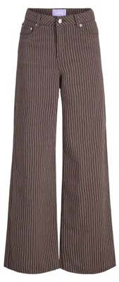 Productafbeelding van JJXX Damen JXMADDY Tokyo MW Broek, Blanc de Blanc/Strepen: Zwart gestreept
