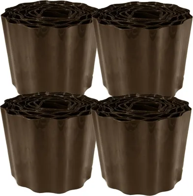 Produktbild von Rasenkante dunkel-braun Beeteinfassung Rasenbegrenzung Raseneinfassung Beetrand