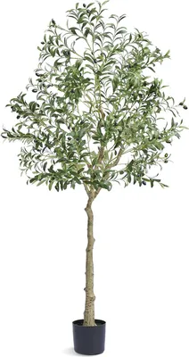 Zdjęcie produktu dla Drzewo oliwne sztuczne drzewko ozdobne drzewo oliwka 179 cm