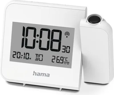 Produktbild von Hama Projekčný budík Hvar ws Digitálne rádiom riadené hodiny
