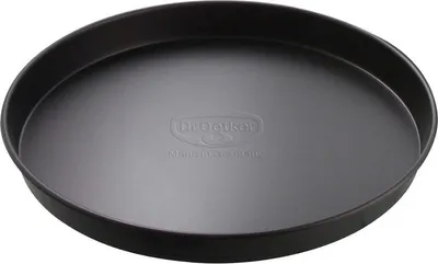 Produktbild von Dr. Oetker Pizza- & Kuchenblech Ø 20 cm, Backblech für saftigen Kuchen & knusprige Pizza, Kuchenform aus Stahl mit Antihaftbeschichtung