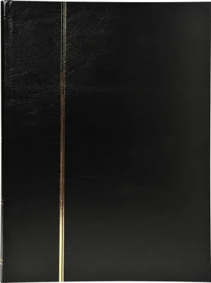 Produktbild von Exacompta Briefmarken Einsteckalbum Halbleder 32 Seiten 225x305cm Schwarz 26141E