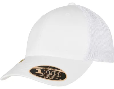 Produktbild von FLEXFIT 110RA | 110 Recycled Alpha Shape Trucker Cap - Farbe: White - Größe: One Size