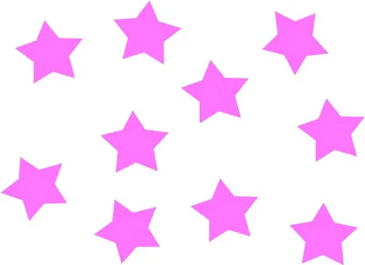 Produktbild von 10x Bügelbild Bügelbilder Aufnäher Patch Miniblings 25mm GLATT Stern rosa