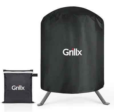 Produktbild von GrillX Kamado BBQ Abdeckung - 13 Zoll - Wasserdichte Grillabdeckung - Runde Schutzhülle mit Kordelzug - BBQ Zubehör, KI-generiertes Bild