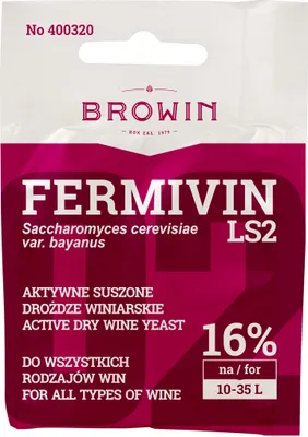 Produktbild von Fermvin Weinhefe 7g - LS2, Wein Hefe, Hefe für Wein