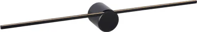 Produktbild von LED Wandlampe Aluminium 60 cm breit IP44 Schwarz länglich 2700 K warmweiß 270 lm Modern Wandleuchte