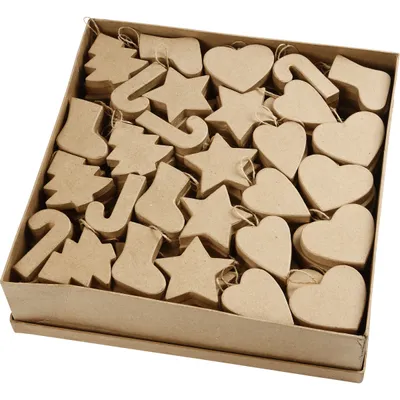 Image de Ornements de Noël, H 7-8 cm, 174pcs.