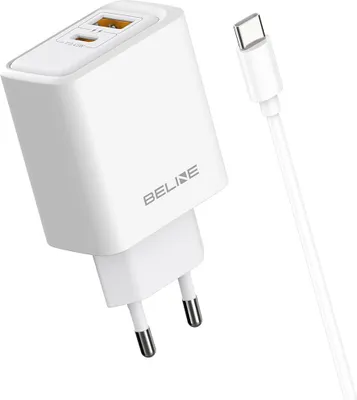 Obrázek produktu pro Ładowarka Sieciowa Beline 45W Gan        Usb-A/Usb-C + Kabel Usb-C/Usb-C Bln2Cw45C Biały