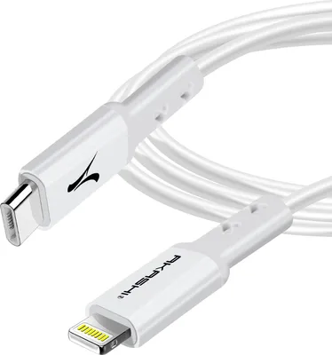 Produktbild von USB-C / Lightning Schnellladekabel, 3A Synchrokabel, 1.5m, Akashi - Weiß