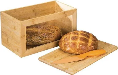 Productafbeelding van Lunchbox gemaakt van 100% bamboe - met geïntegreerd deksel en kijkvenster