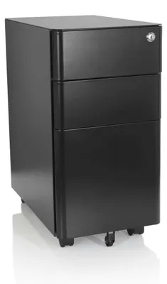 Obrázok produktu pre hjh OFFICE Mobilný podstavec s 3 zásuvkami COLOR I Kancelársky vozík oceľ 59,5 x 30,0 x 50,0 cm
