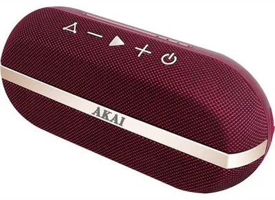 Produktbild von Akai ABTSW-30B, 20 W, 50 - 18000 Hz, Verkabelt & Kabellos, 2402 - 2,48 GHz, 10 m, Tragbarer Mono-Lautsprecher
