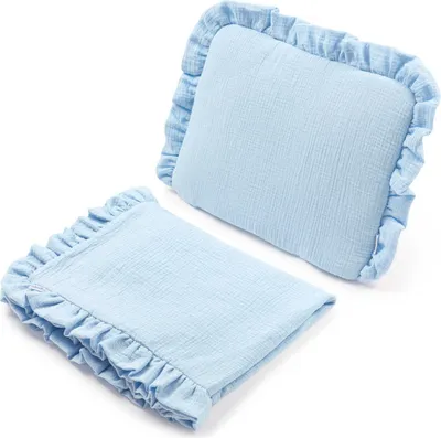 Produktbild von Musselin Kinderwagen Set - Blue