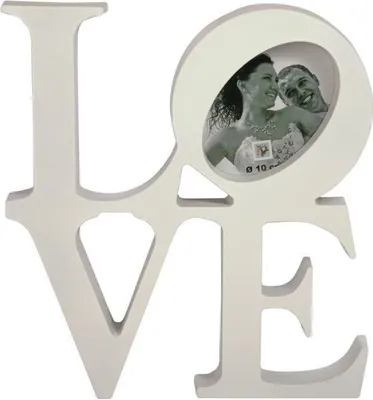 Produktbild von Bilderrahmen LOVE weiß, 22 x 20 cm