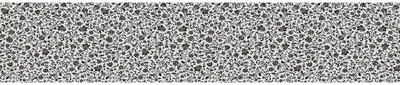 Produktbild von Sichtschutzfolie – Schwarze Blumen XL – Aufkleber für Fenster und Duschtüren – 40 x 200 cm