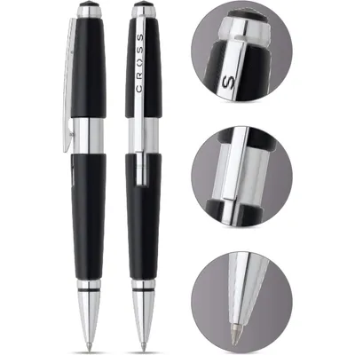 Produktbild von CROSS Rollerball Edge Schwarz, mit Gel-Mine