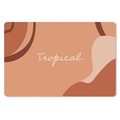 Produktbild von MuchoWow® Mauspad Mousepad Sommer - Tropisch - Zitate 27x18 cm - Mousepads - Maus Mat - Pad - Mausunterlage - Büroartikel - Desk Matten