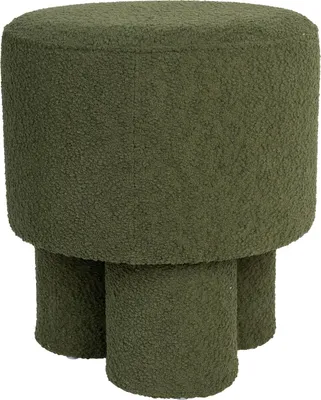 Produktbild von Housecraft Living Marcos Pouf/ Sitzhocker Bouclé Grün