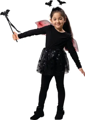 Produktbild von Fledermaus-Set 4-teilig Halloween Kostüm Kinder