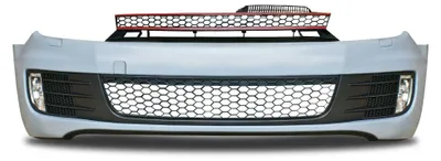 Obrázok produktu pre JOM Nárazník pre VW, Golf, 6, VI: Predná mriežka so spojlerom hmlových svetiel