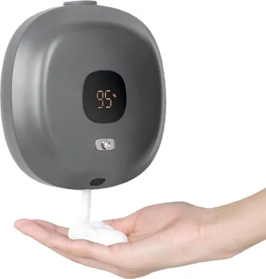 Produktbild von INF Automatischer Schaumseifenspender zur Wandmontage - Infrarotsensor für Zuhause Schwarz