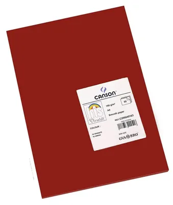 Immagine prodotto di Canson Vivaldi A4 Rosso scuro 16 185 g Carte colorate