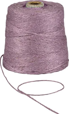 Image de Fil de jute Lila, 500 m, 2 mm, 1 kg, fil de jute pour crochet, macramé, jardinage