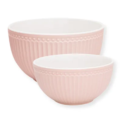 Produktbild von Greengate Alice Servierschüssel pale pink Set2